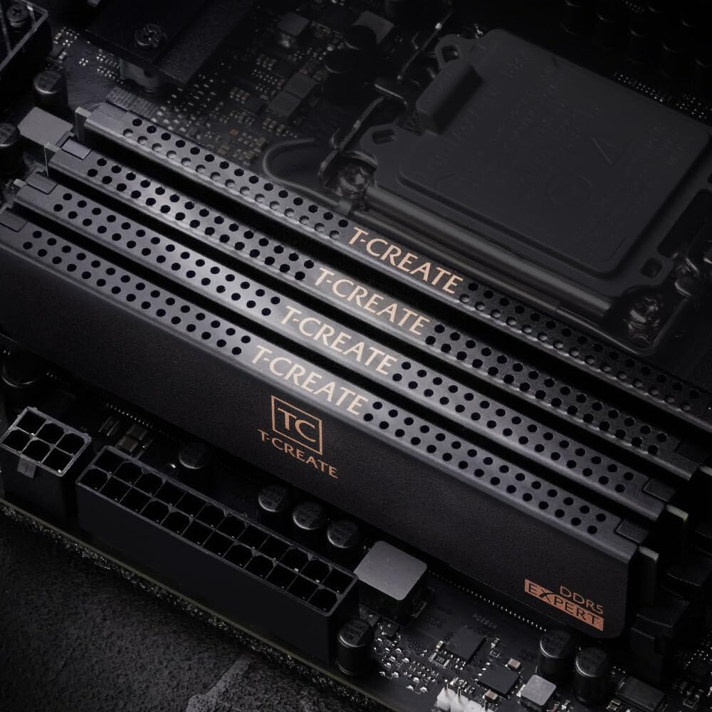 TEAMGROUP T-Create Expert 128GB (2x64GB) DDR5-6400 CL42 Black / Gold