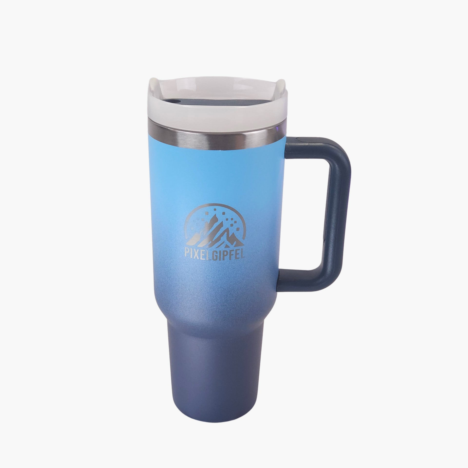 Pixelgipfel Tumbler Blau