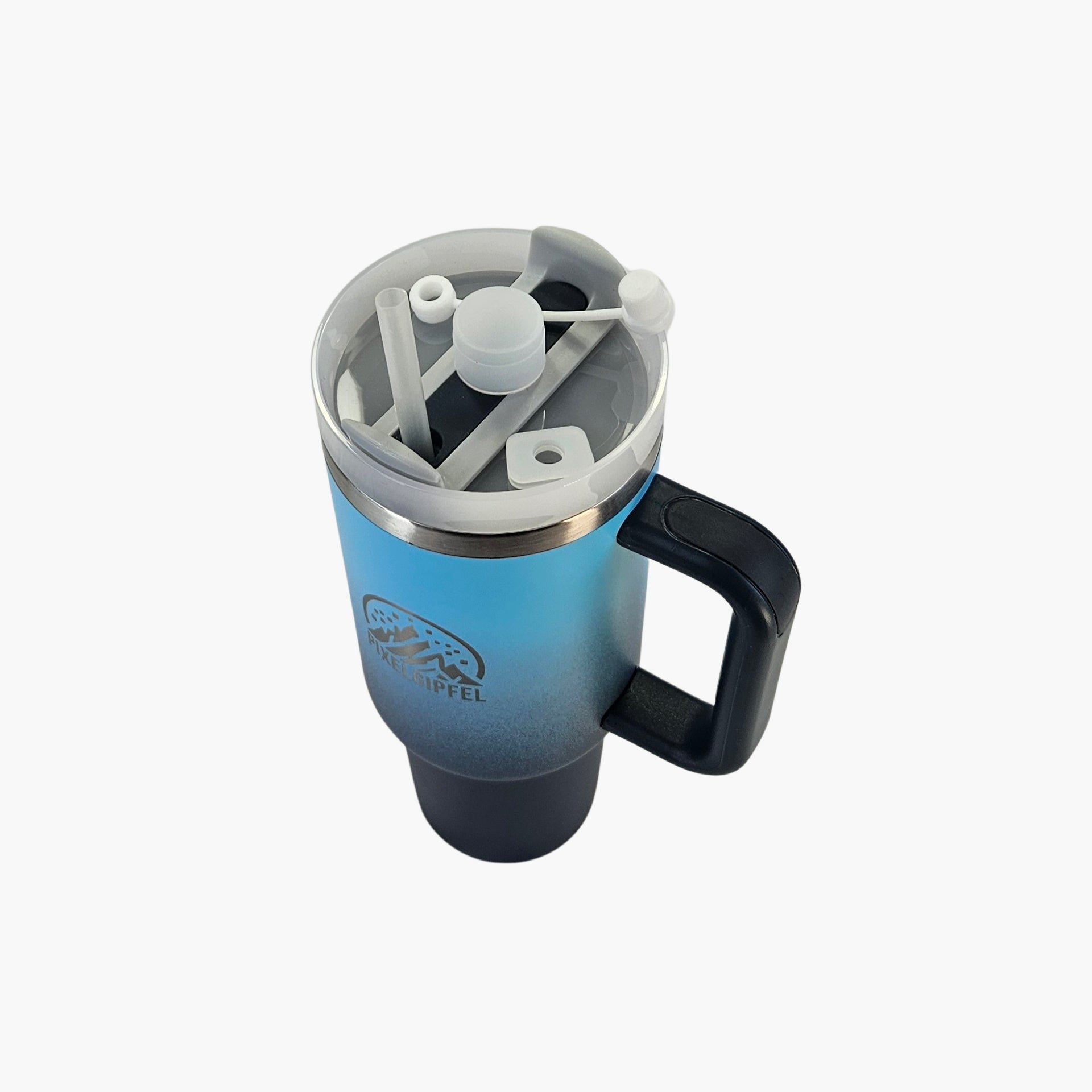 Pixelgipfel Tumbler Blau