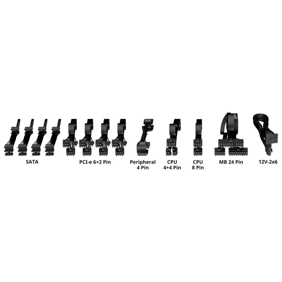 Cooler Master X Silent MAX, 80 PLUS Platinum Netzteil, modular, PCIe 5.1 - 1.300 Watt, schwarz
