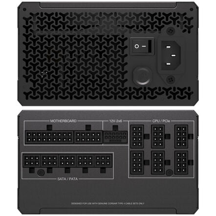 Corsair RM1000x (2024) Black ATX 1000W Fully Modular