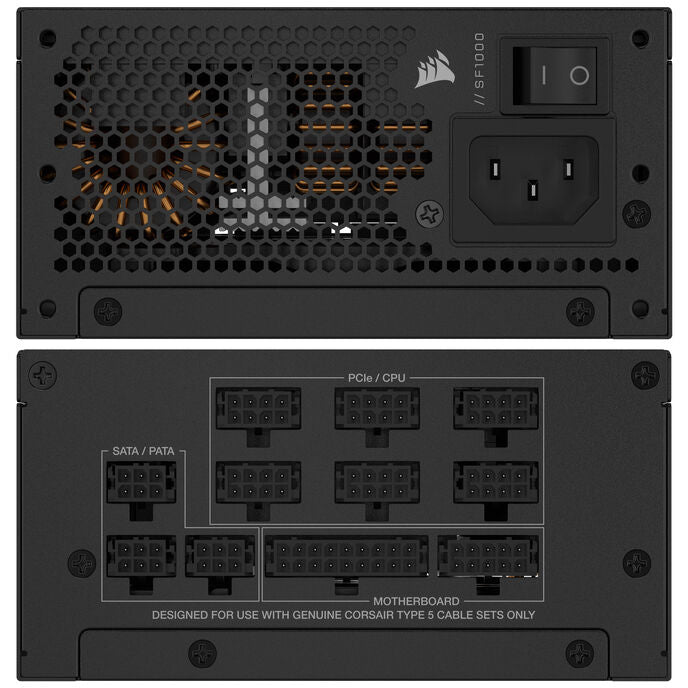 Corsair SF1000 (2024) Black SFX 1000W Fully Modular 80+ Platinum Certified