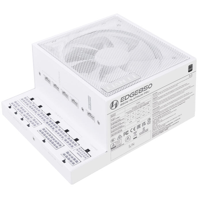 Lian Li EDGE EG0850 80 PLUS Platinum Netzteil, PCIe 5.1, ATX 3.1 - 850 Watt, weiß