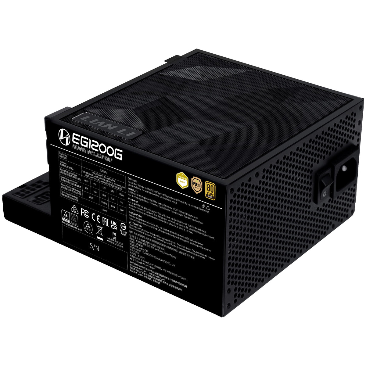1200W Lian Li EDGE GOLD ATX 3.1 Schwarz