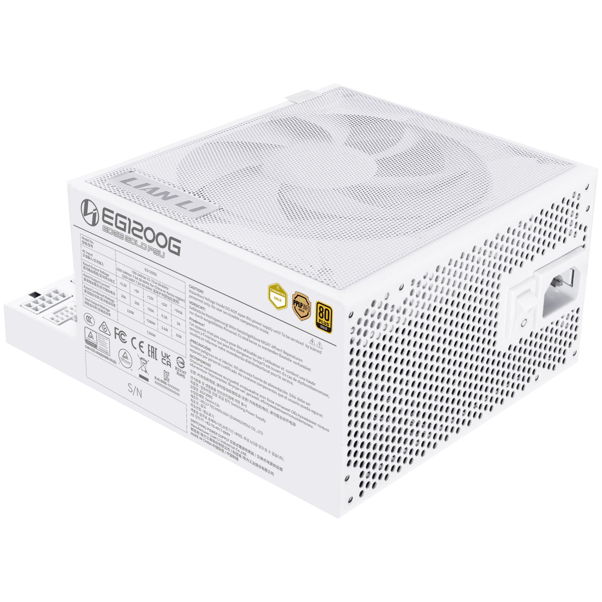 1200W Lian Li EDGE GOLD ATX 3.1 Weiß