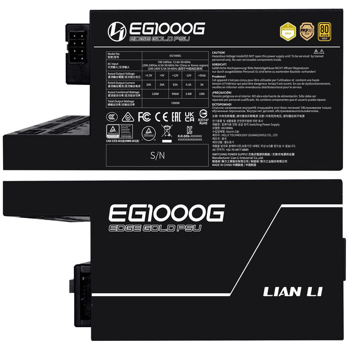 Lian Li EDGE GOLD 1000W Fully Modular 80+ Gold Certified ATX