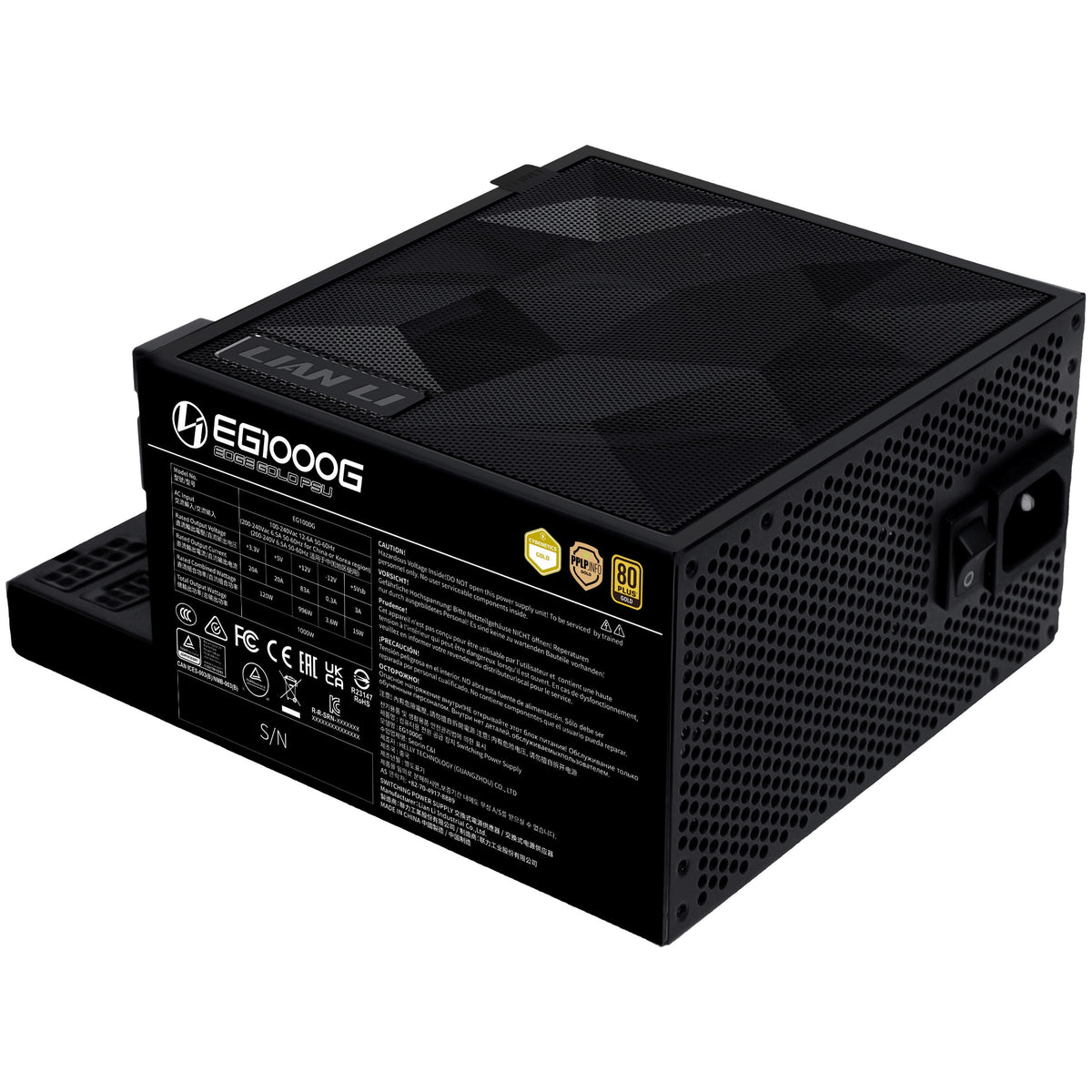 1000W Lian Li EDGE GOLD ATX 3.1 Schwarz