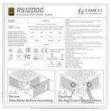 1200W Lian Li RS Series ATX 3.1 Weiß mit RS-Hub