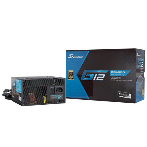 Seasonic G12 GM 80 PLUS Gold Netzteil, halbmodular 850 Watt, schwarz