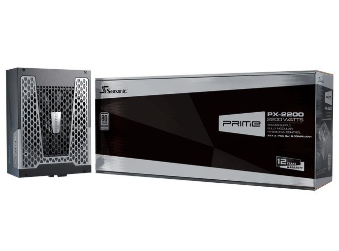 Seasonic Prime PX-2200 Netzteil, 80 PLUS Platinum, vollmodular, ATX 3.1, PCIe 5.1 - 2.200 Watt