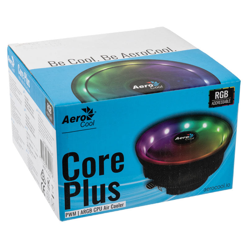 Aerocool Core Plus CPU-Kühler, ARGB - 120mm