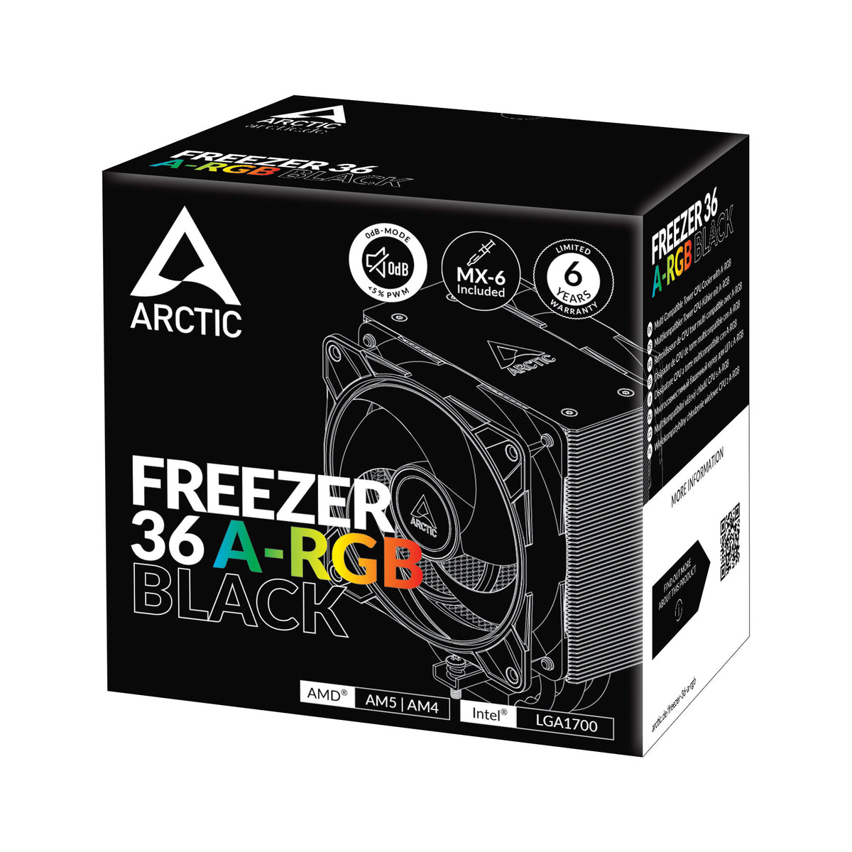 ARCTIC Freezer 36 Air 159mm A-RGB Black