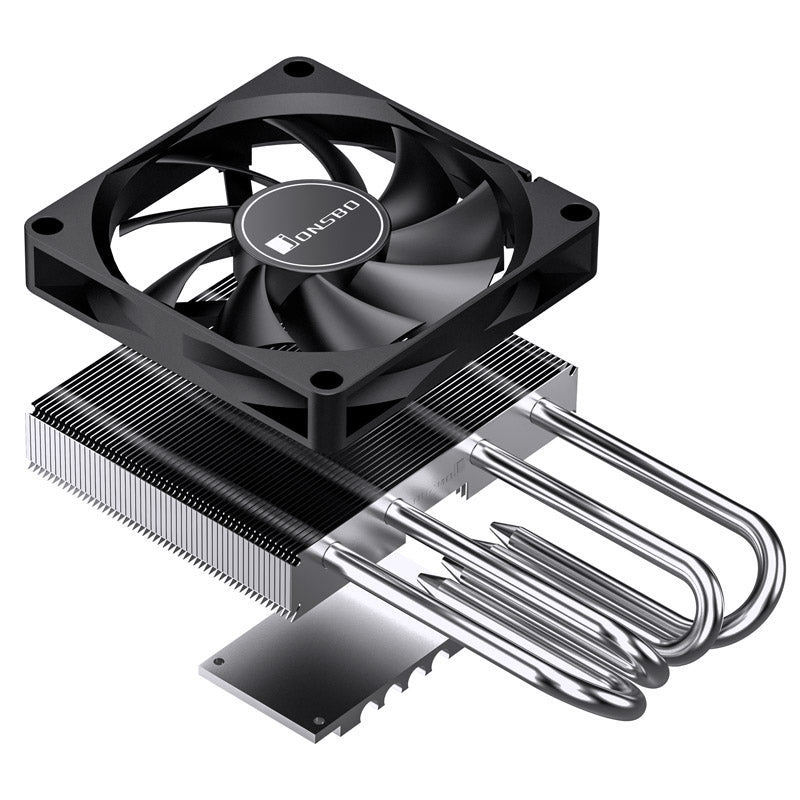 Jonsbo HP-400S CPU Cooler, Top Blower, Low Profile, 40mm Height - 90mm, Black