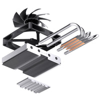Jonsbo HP-400S CPU Cooler, Top Blower, Low Profile, 40mm Height - 90mm, Black
