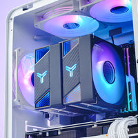 K Jonsbo CR-3000 CPU-Kühler Dual Tower, ARGB - 2x 120 mm, schwarz