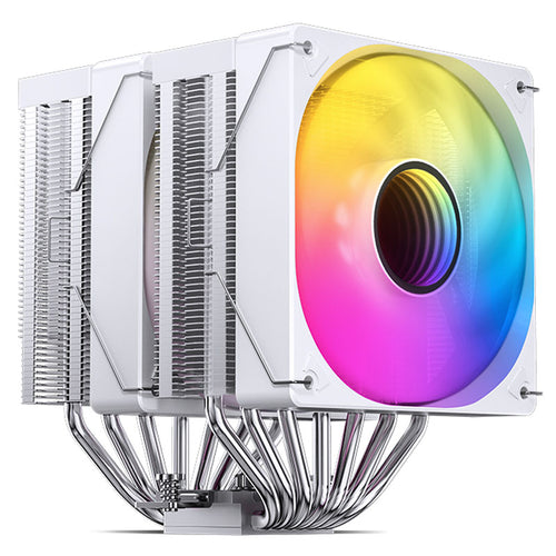 Jonsbo CR-3000 Dual Tower CPU-Kühler, ARGB 2 x 120mm, weiß