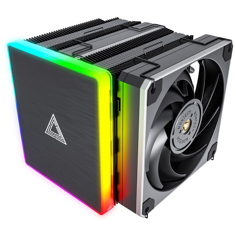 Montech Metal DT24 Premium CPU-Kühler, ARGB, 2x120mm