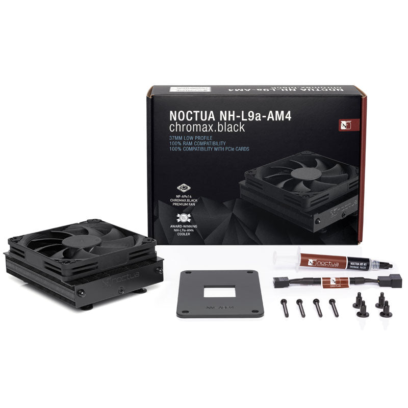 Noctua NH-L9a-AM4 chromax.black Low Profile CPU-Kühler - 92mm