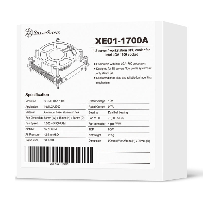 Silverstone SST-XE01-1700A Air 15.79 CFM Black