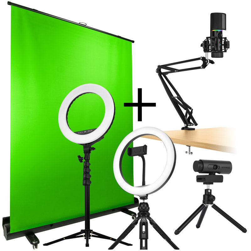 Streamplify Streaming Komplett-Bundle - CAM, MIC, Light 10, Light 14, SCREEN LIFT