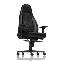 noblechairs ICON Echtleder Gaming Stuhl - schwarz/schwarz