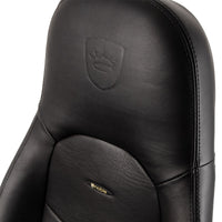 noblechairs ICON Echtleder Gaming Stuhl - schwarz/schwarz