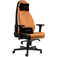 noblechairs ICON Echtleder Gaming Stuhl - cognac/schwarz