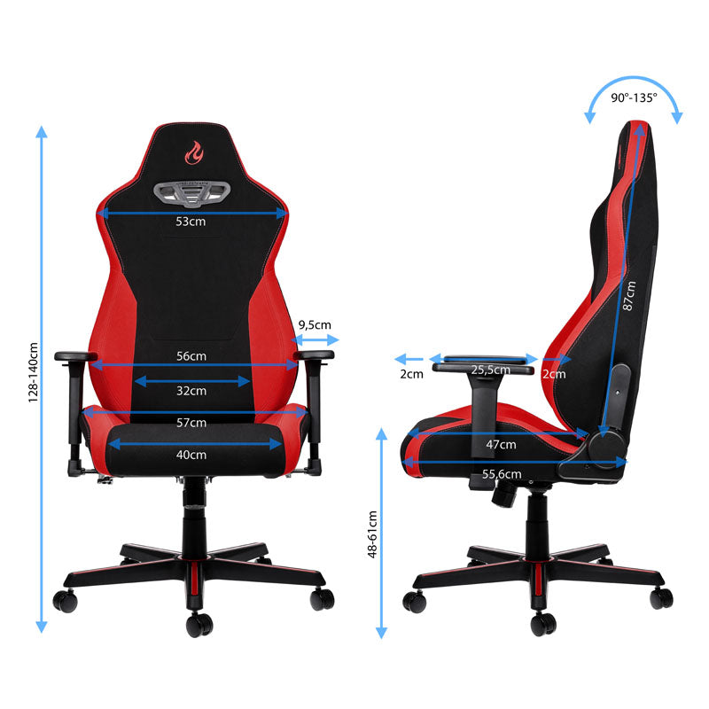 Nitro Concepts S300 Gaming Stuhl - Inferno Red