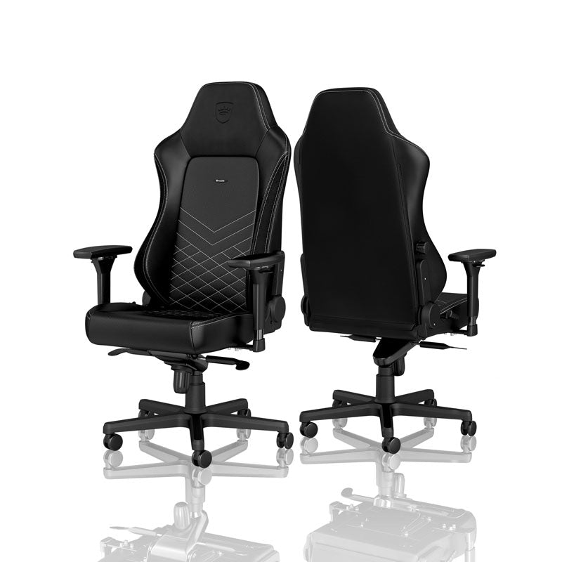 noblechairs HERO Gaming Stuhl - schwarz/platinweiß