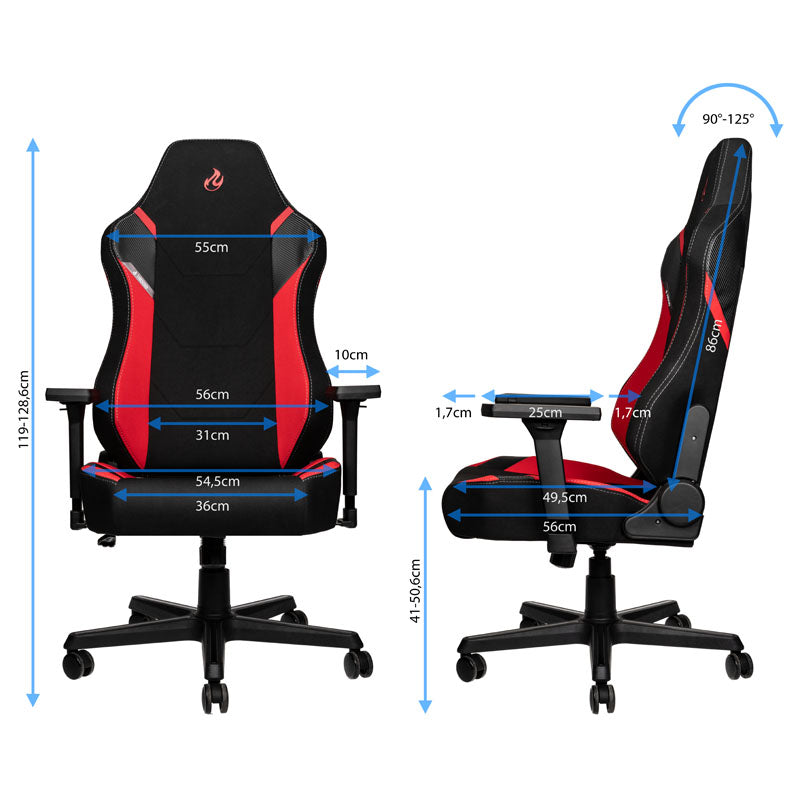 Nitro Concepts X1000 Gaming Stuhl - Inferno Red