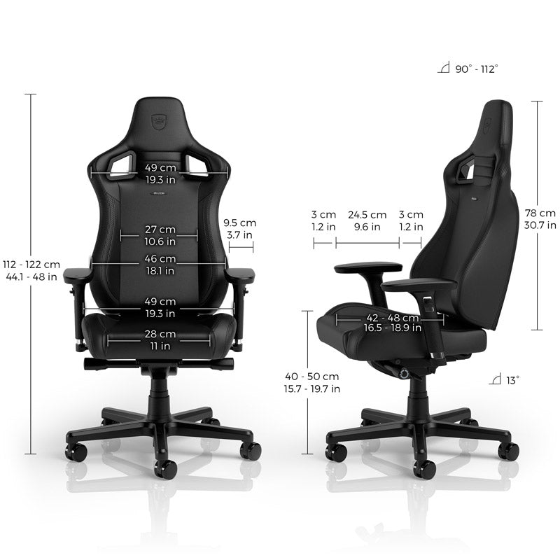noblechairs EPIC Compact Gaming Stuhl  - schwarz/carbon