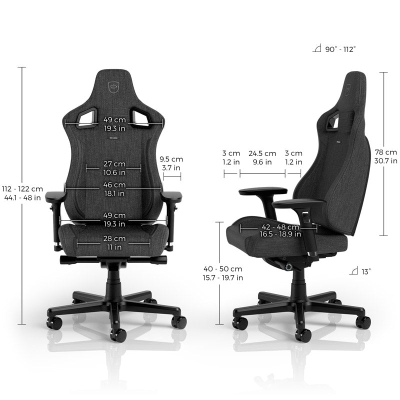 noblechairs EPIC Compact TX Gaming Stuhl - anthrazit/carbon