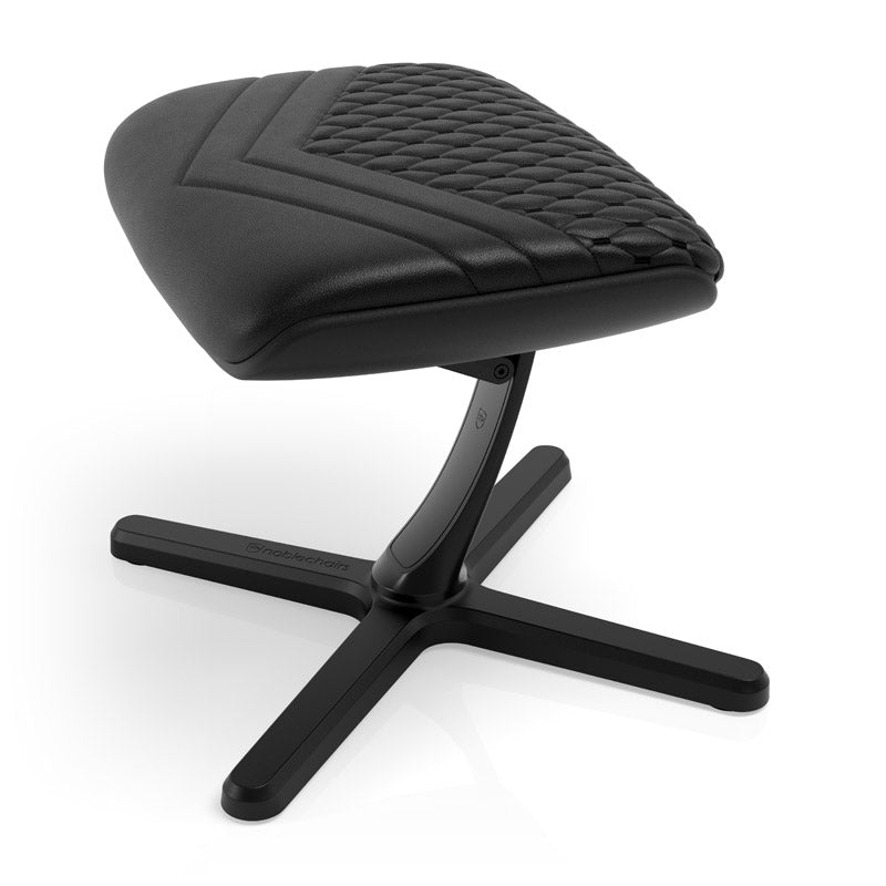 noblechairs Fußstütze 2 - Echtleder Schwarz