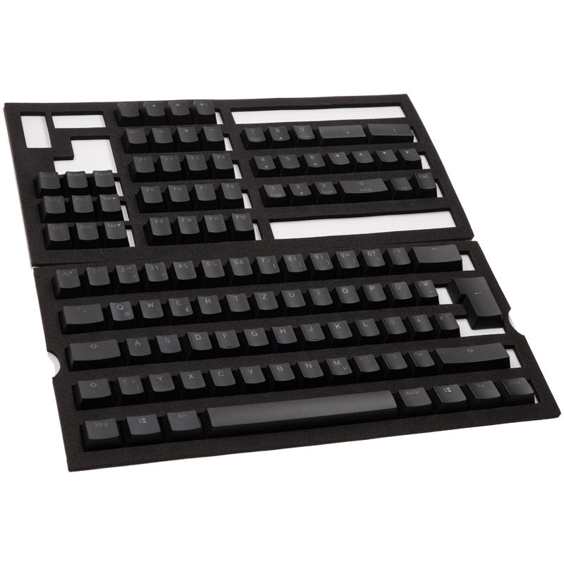 Ducky PBT Double-Shot Keycap Set für Backlight, DE Layout - schwarz