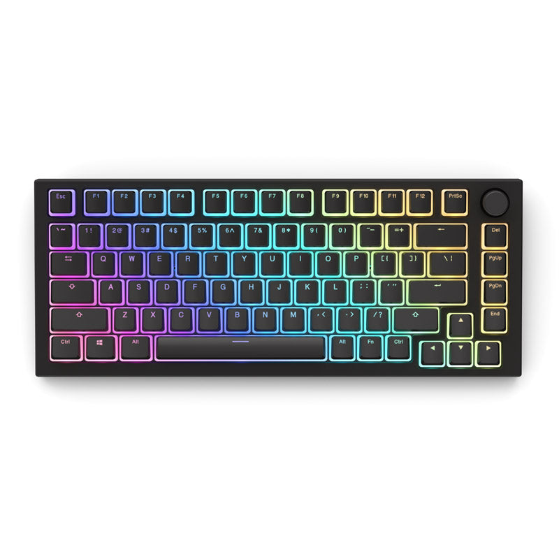 Glorious Aura Keycaps - 145 Keycaps, US-Layout, schwarz