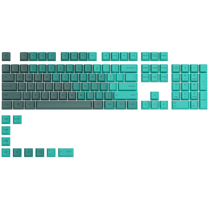 Glorious GPBT Keycaps - 114 PBT Tastenkappen, ANSI, US-Layout, Rain Forest
