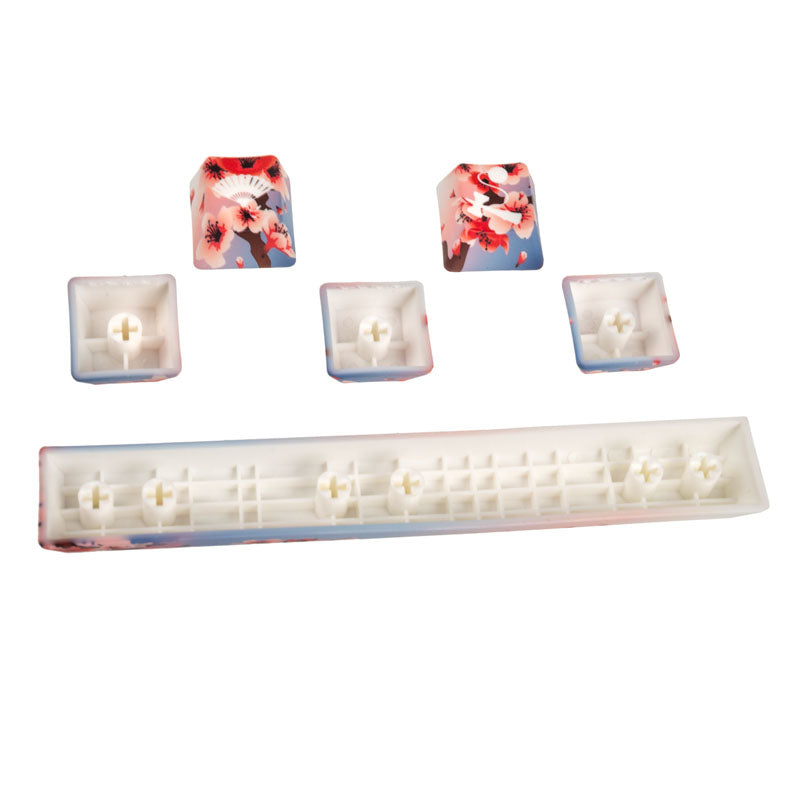 Traitors Sakura Shiro, Keycap Set, PBT 5-side Dye-Sub