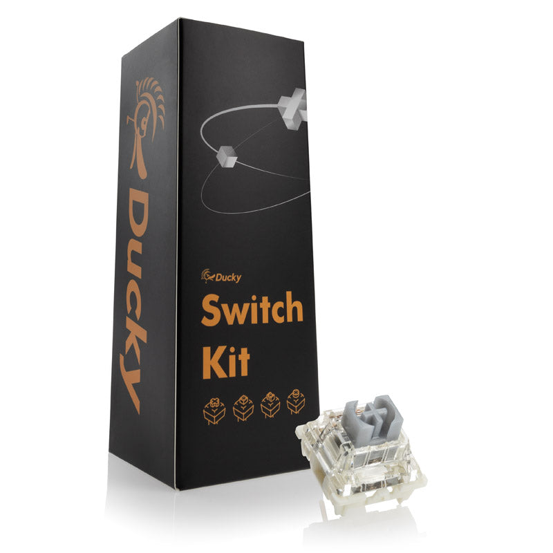 Ducky Gateron G Pro Silver Switches, mechanisch, 3-Pin, linear, MX-Stem, 45g - 110 Stück