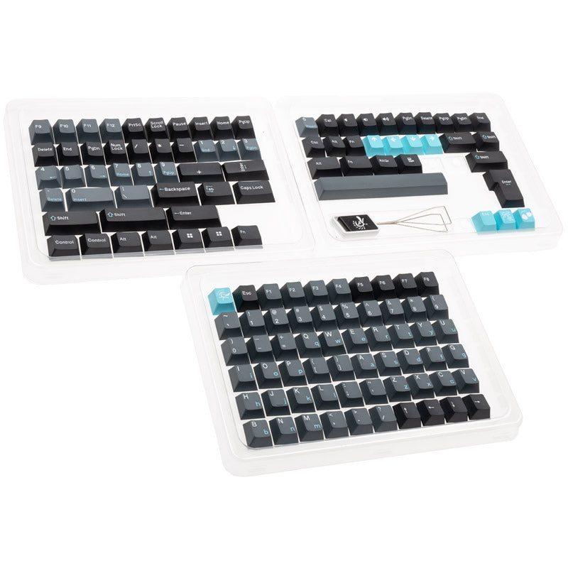 Ducky Skyline PBT Tripleshot Set - 133 Keycaps, ANSI-US-Layout, ANSI-US-Layout