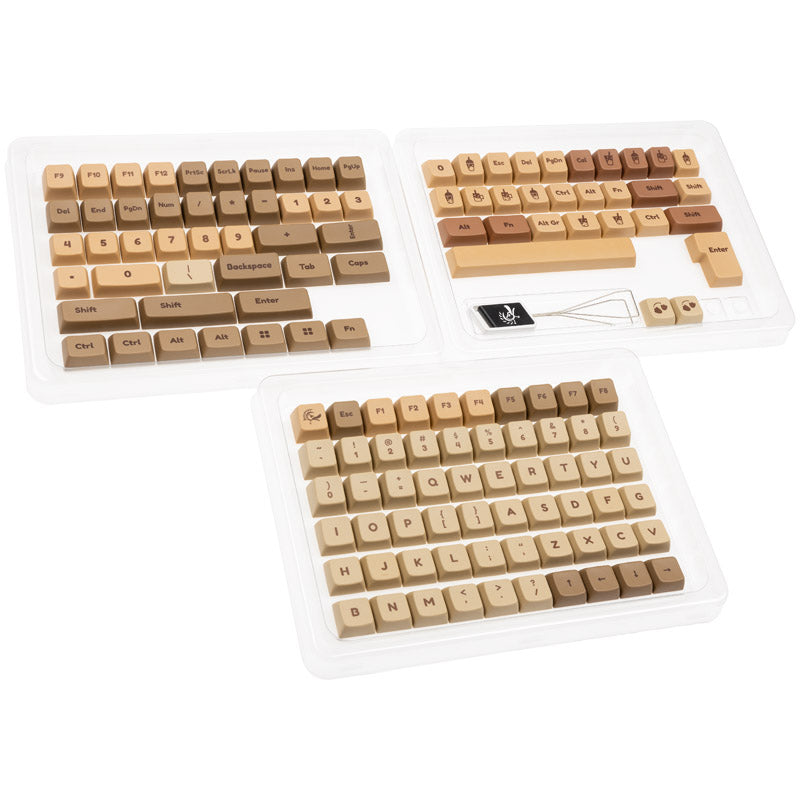 Ducky Boba PBT Dye Sublimation Set - 133 Keycaps, ANSI-US-Layout, ANSI-US-Layout