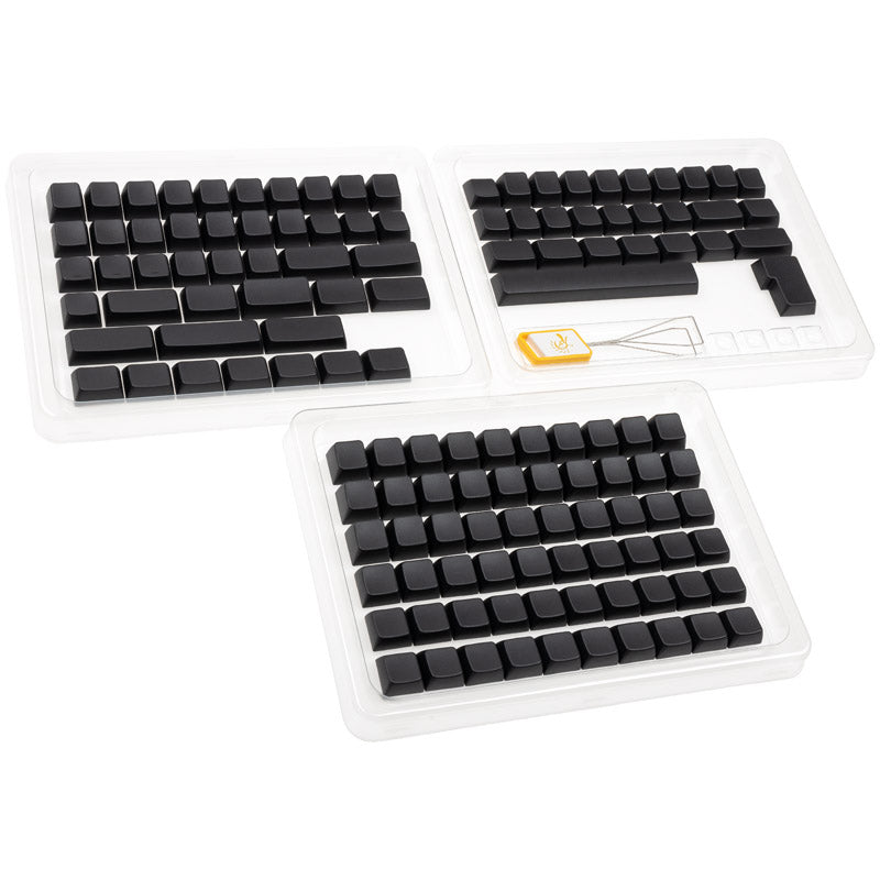 Ducky Blank Black PBT Set, MDA-Profil - 133 Keycaps, ANSI-US-Layout, ANSI-US-Layout