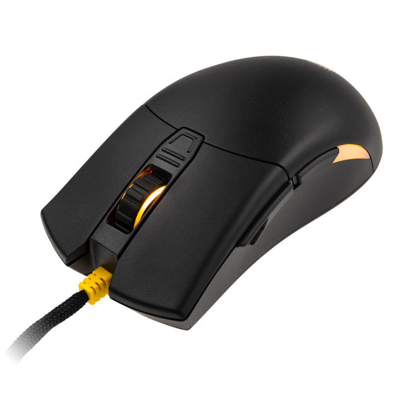 Ducky Secret M Retro Gaming Maus - schwarz