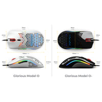 Glorious Model O Gaming-Maus - weiß, glossy