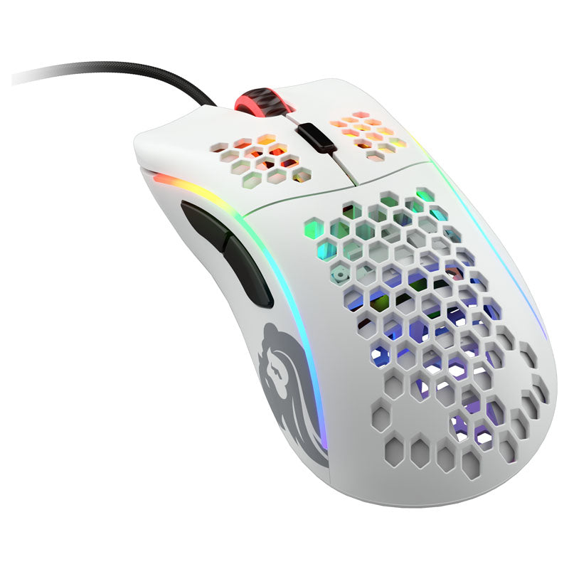 Glorious Model D Gaming-Maus - weiß, matt