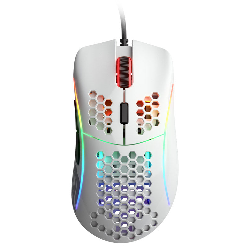 Glorious Model D Gaming-Maus - weiß, glossy