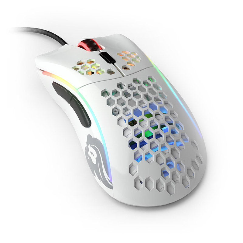Glorious Model D- Gaming-Maus - weiß, glossy