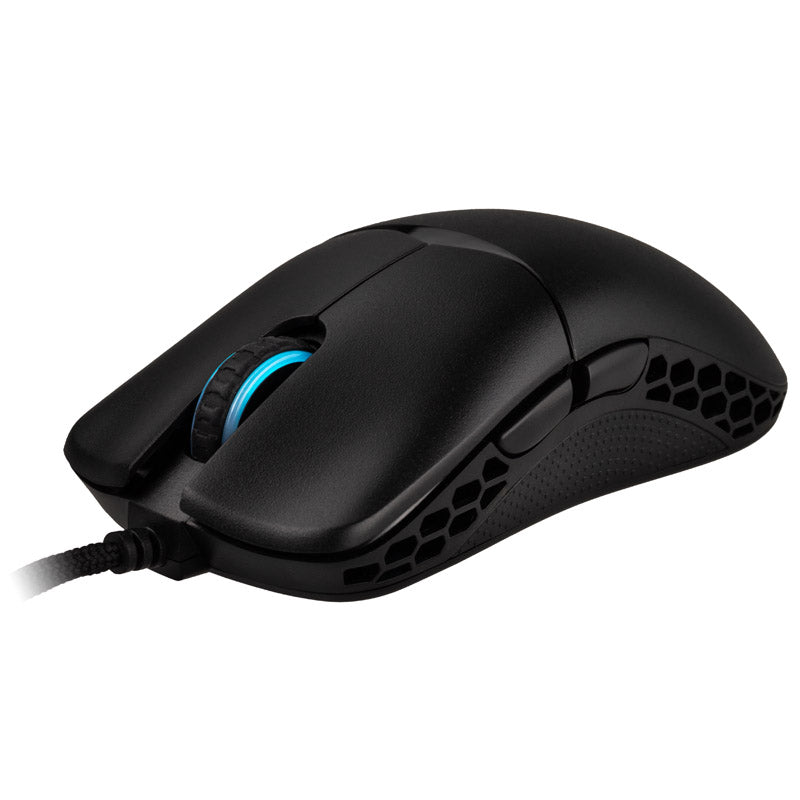 Ducky Feather Gaming Maus, ARGB - Huano Switches, schwarz