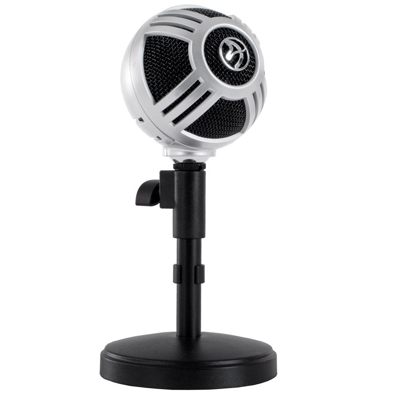 Arozzi Sfera Pro Tischmikrofon, USB - silber