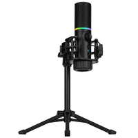 Streamplify MIC RGB Mikrofon, USB-A, schwarz - inkl. Dreifuß
