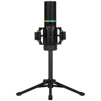 Streamplify MIC RGB Mikrofon, USB-A, schwarz - inkl. Dreifuß